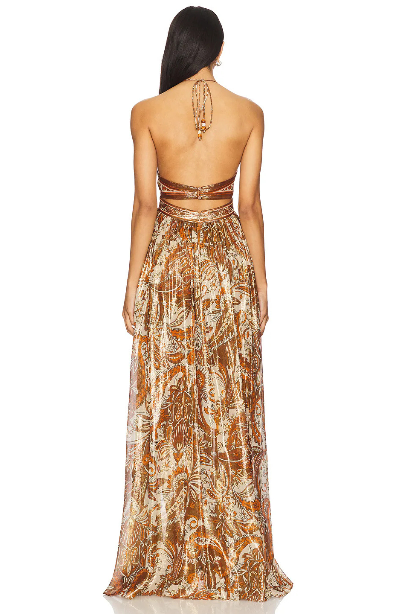 Solana Boho Cut-Out Maxi Dress