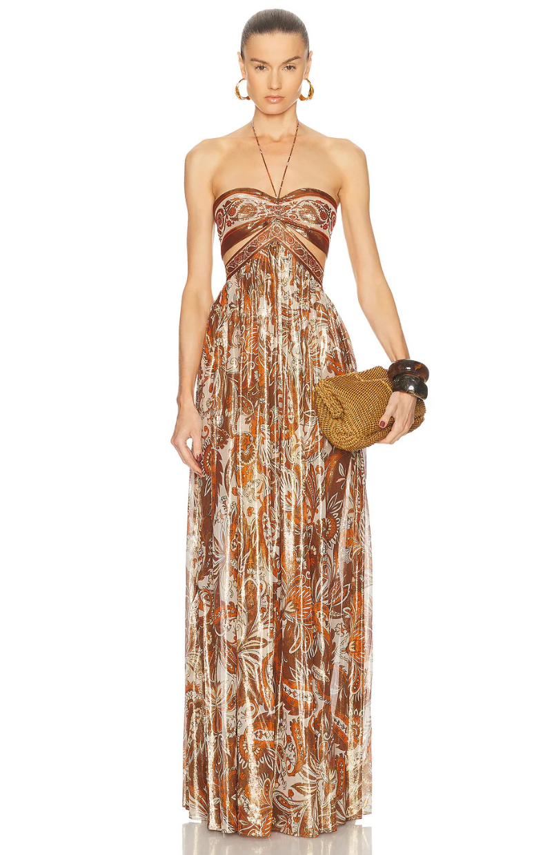 Solana Boho Cut-Out Maxi Dress