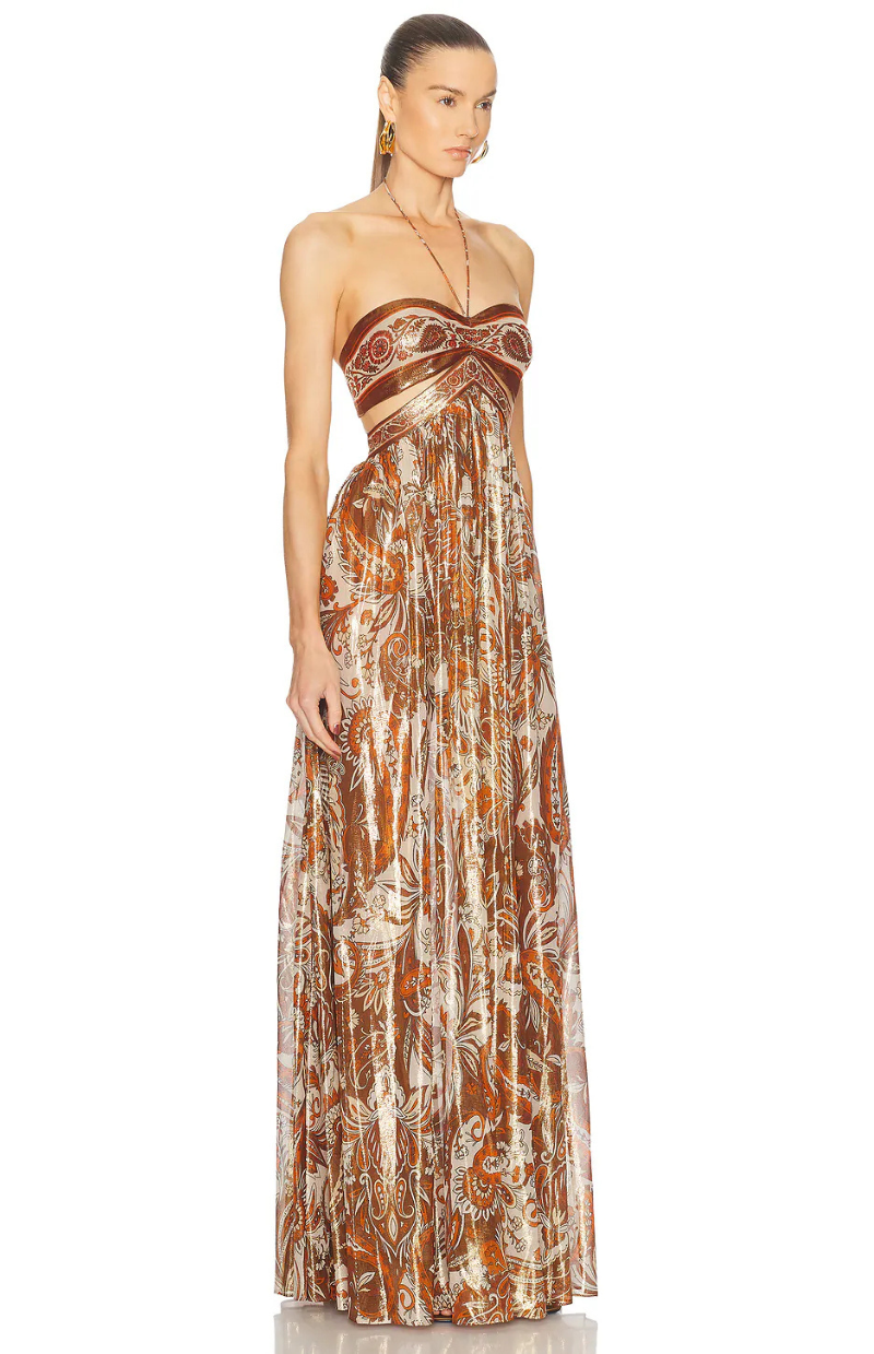 Solana Boho Cut-Out Maxi Dress