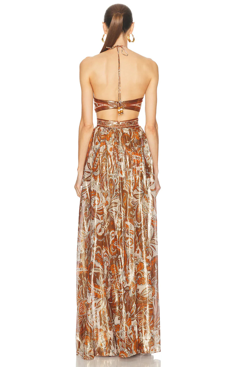 Solana Boho Cut-Out Maxi Dress