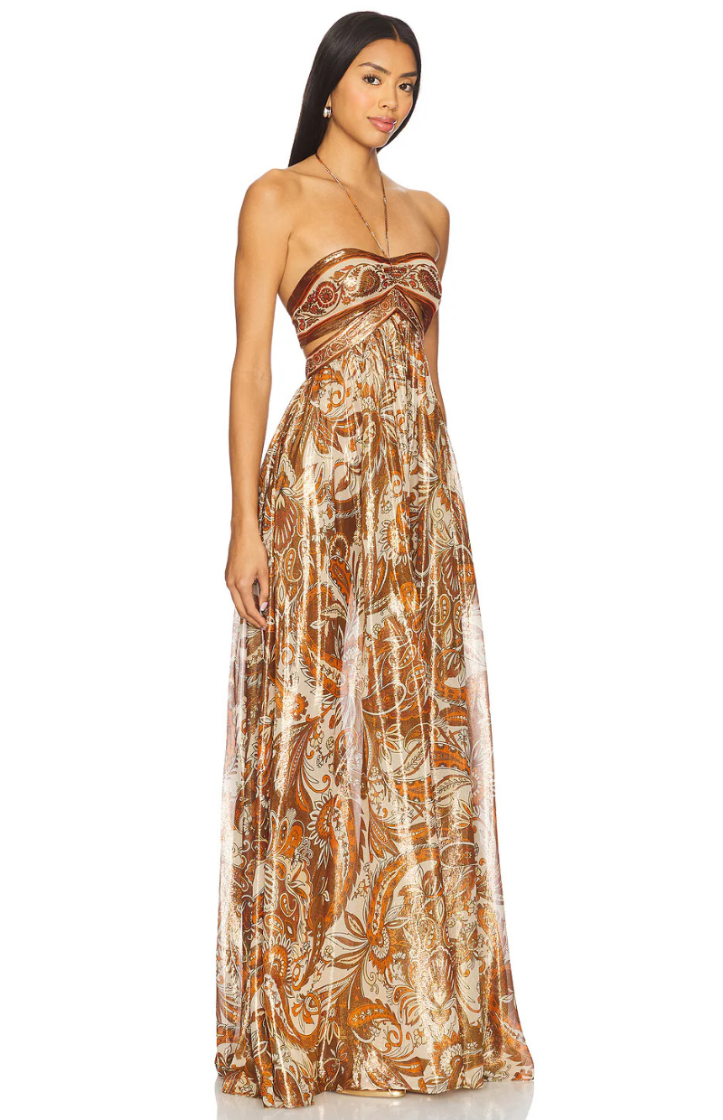 Solana Boho Cut-Out Maxi Dress