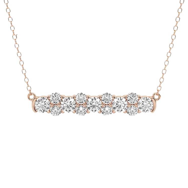 Round Brilliant Cut Diamond Necklace