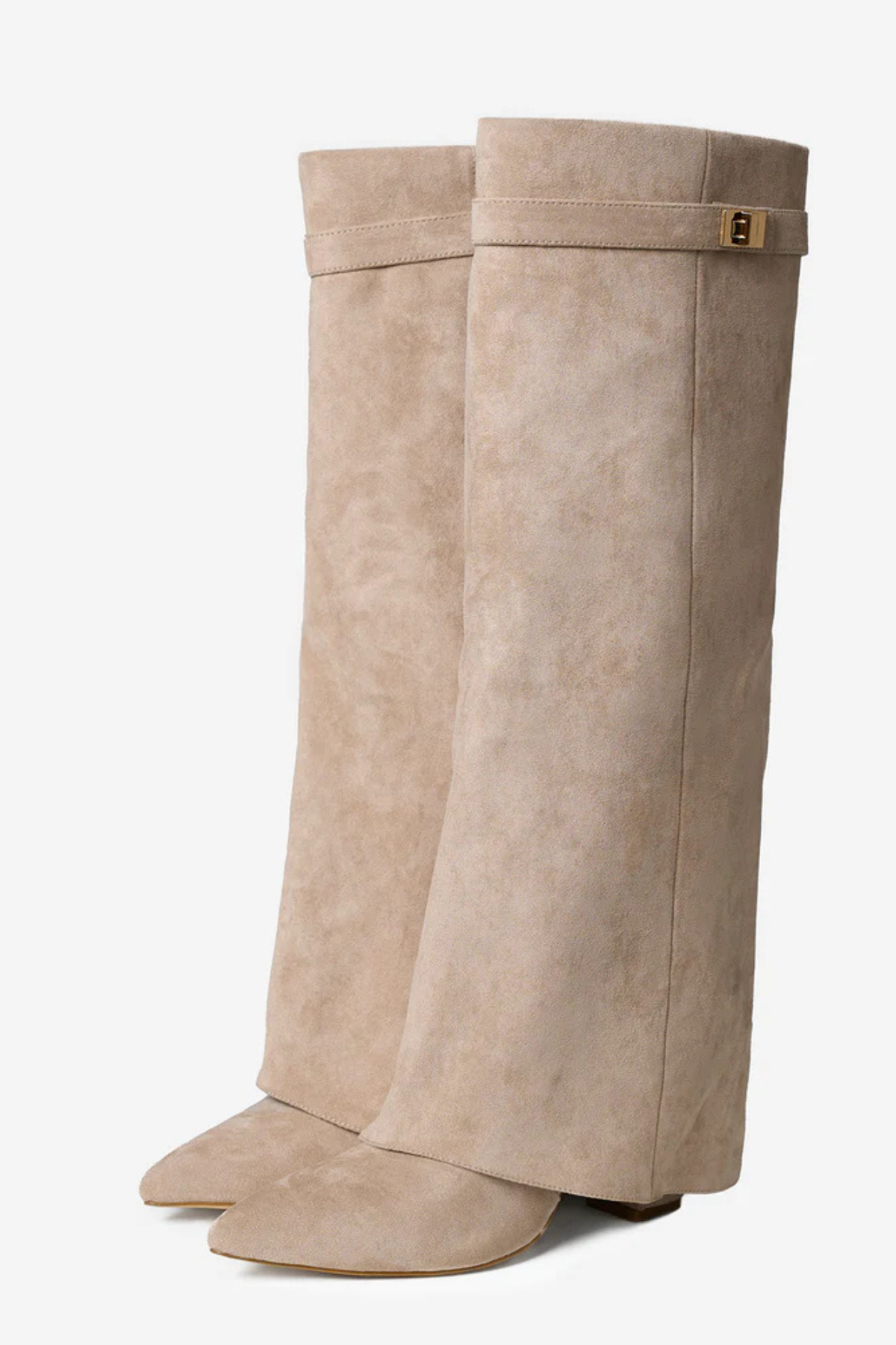 VELORA Fold-Over Knee Boots