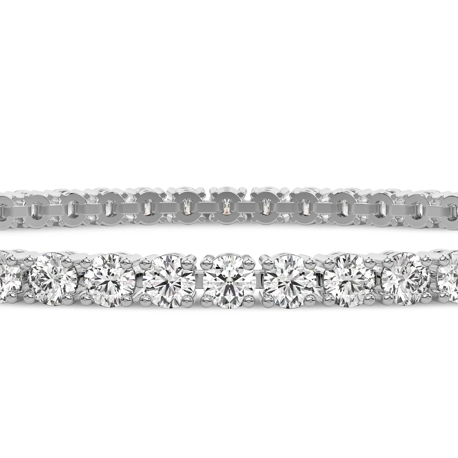 Lab Grown Diamond 18k Gold Tennis Bracelet