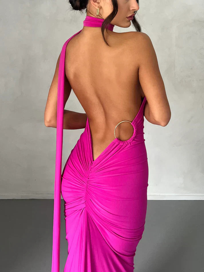 Victoria Maxi Dress - Berry