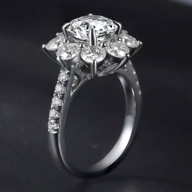 Lab Grown Diamond 18k White Gold Ring