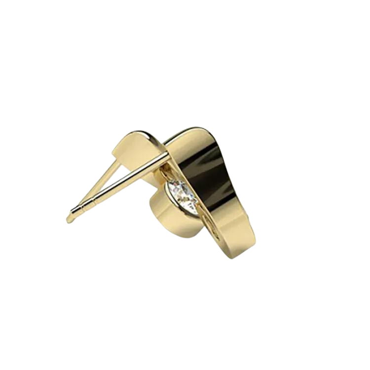 Fine 18k Gold Lab Grown Diamond Studs Earrings