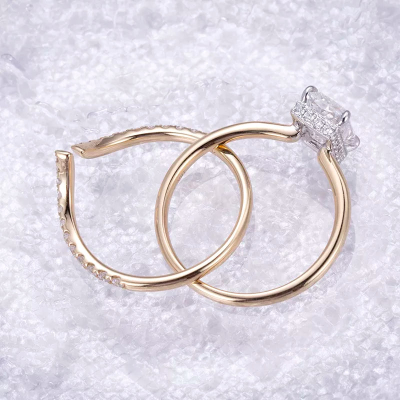 18k Gold 1.84ct Lab Grown Diamond Modern Contemporary Style Ring