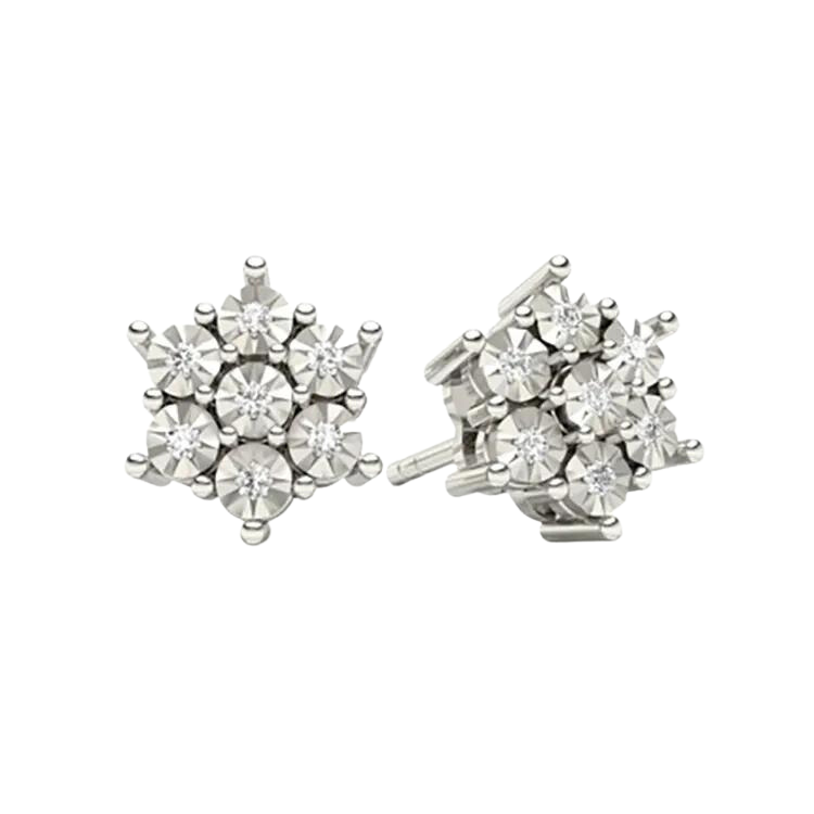 Fine 18k Gold Diamond Studs Earrings