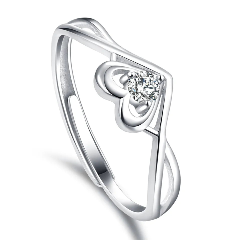S925 Sterling Silver Character Ring