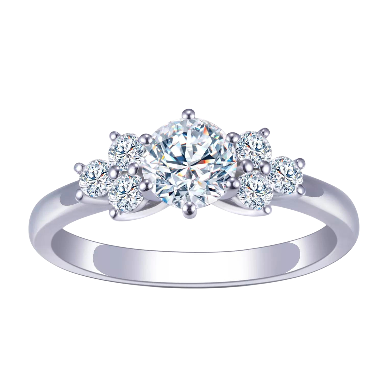 Gold Lab Diamond Solitary Ring