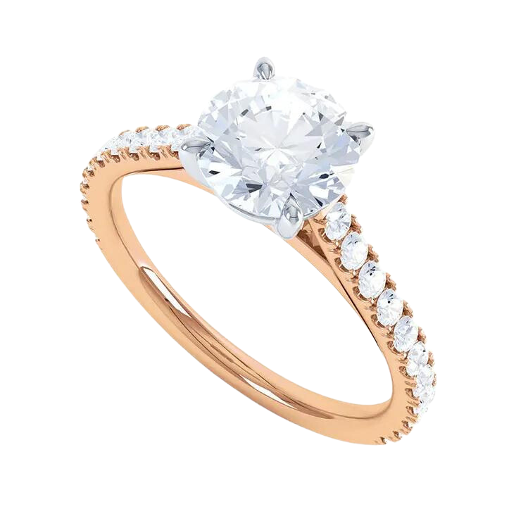 Round Brilliant Cut Lab Grown Diamond Ring