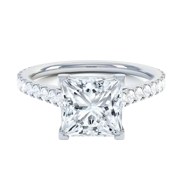 Princess Cut Lab Grown Diamond Ring