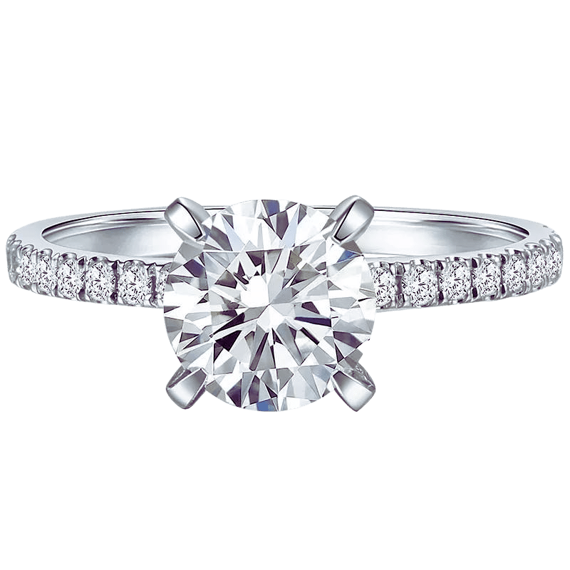 Round Cut Diamond Engagement Ring