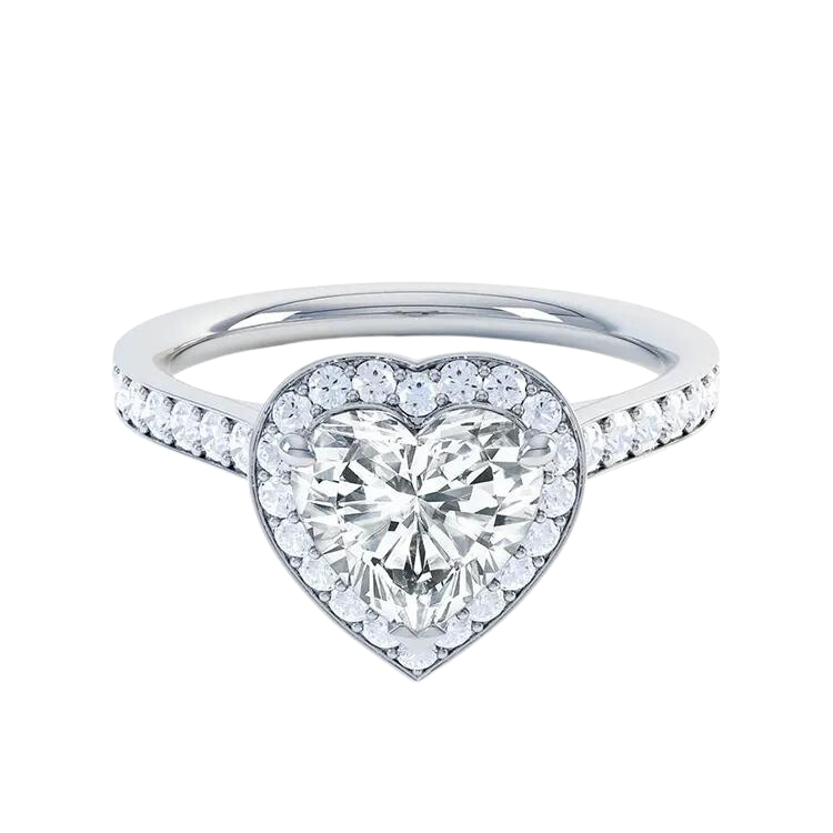 2 Carat Heart Cut Diamond Engagement Ring