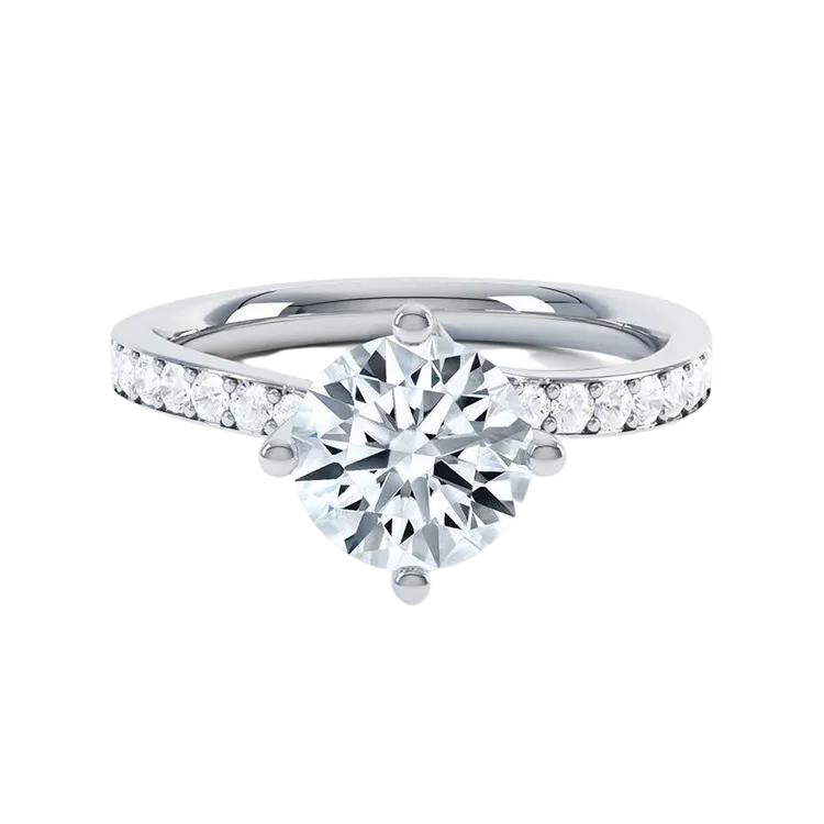 Delicate Design Lab Grown Diamond Engagement Ring