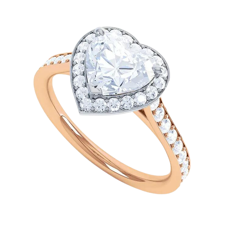 2 Carat Heart Cut Diamond Engagement Ring