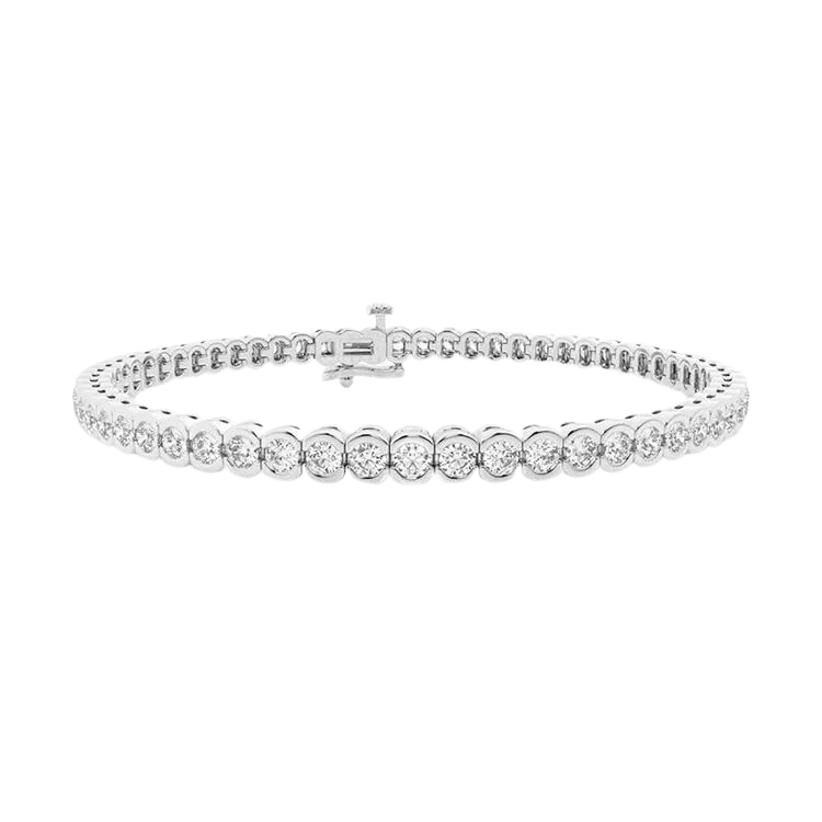 Round Brilliant Cut Tennis Lab Grown Diamond Bracelet