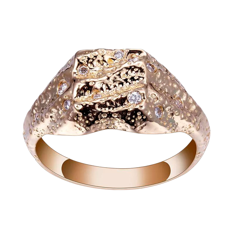 Vintage 14k Solid Gold Natural Diamond Ring