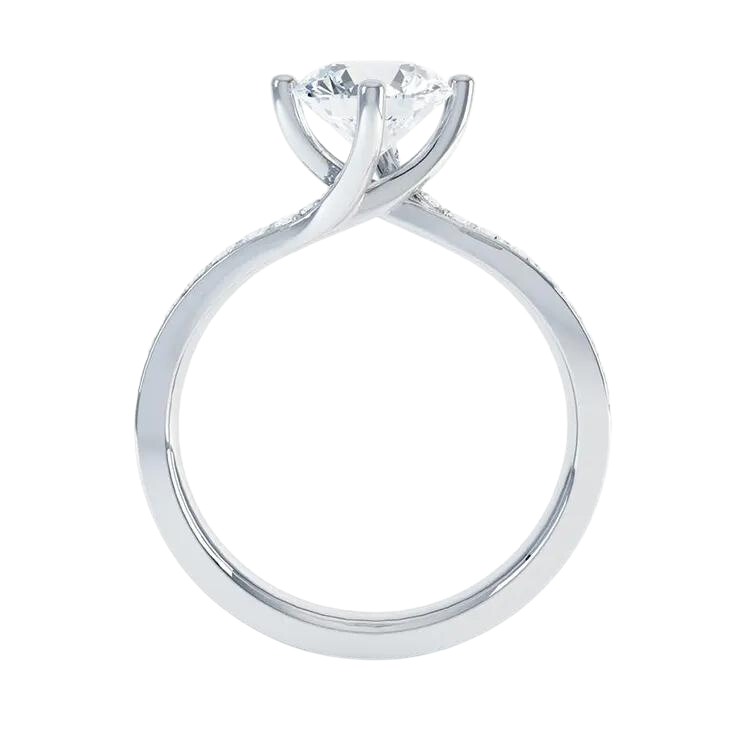 Delicate Design Lab Grown Diamond Engagement Ring