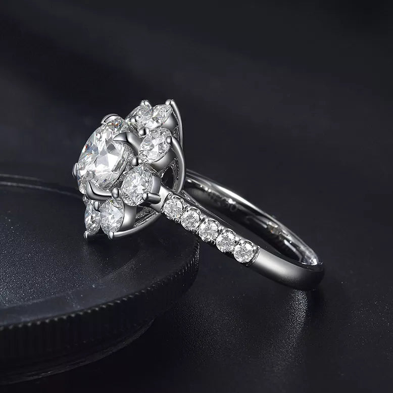 Lab Grown Diamond 18k White Gold Ring