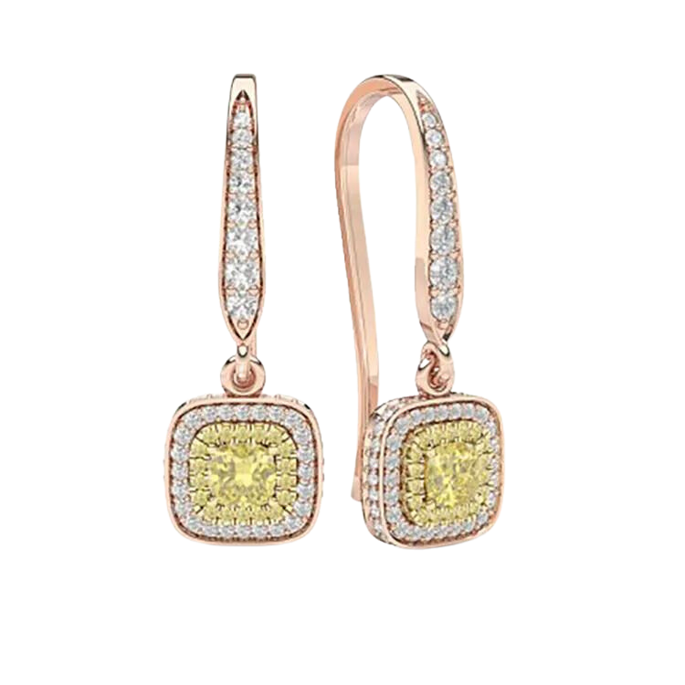 Luxurious Lab Grown Diamond Drop Earrings