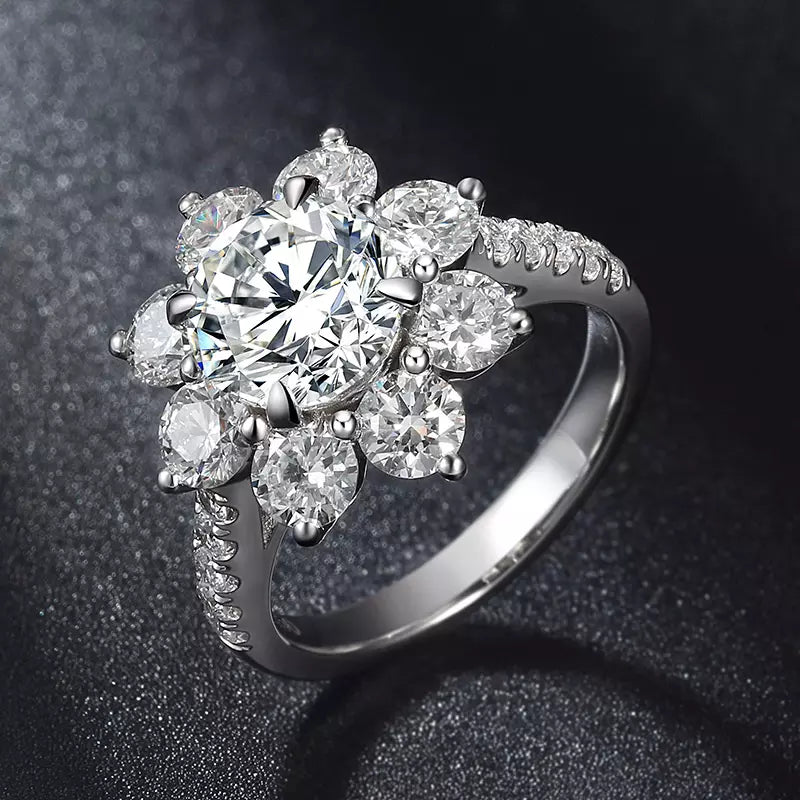 Lab Grown Diamond 18k White Gold Ring