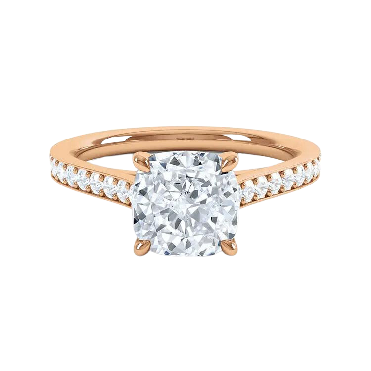 Fancy Cushion Cut Diamond Ring