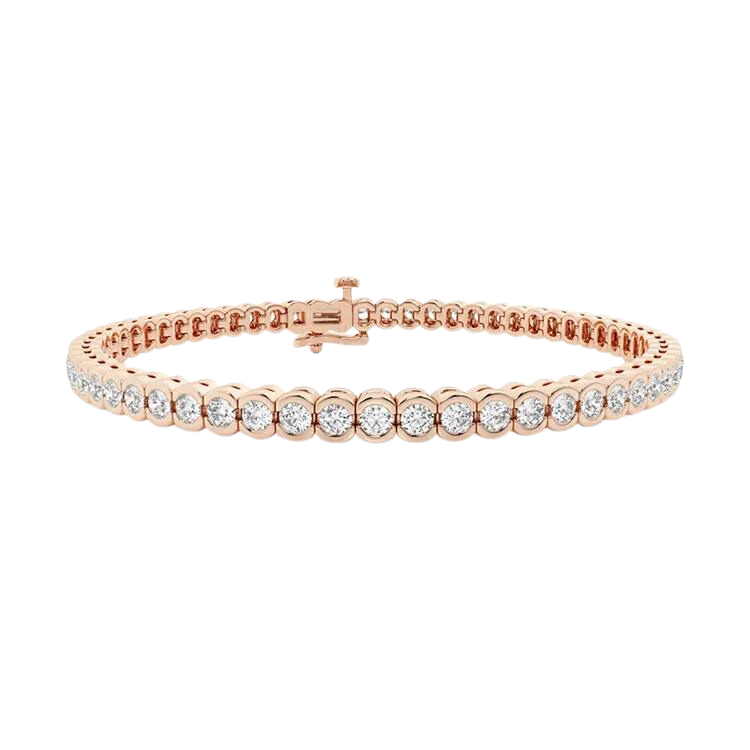 Round Brilliant Cut Tennis Lab Grown Diamond Bracelet
