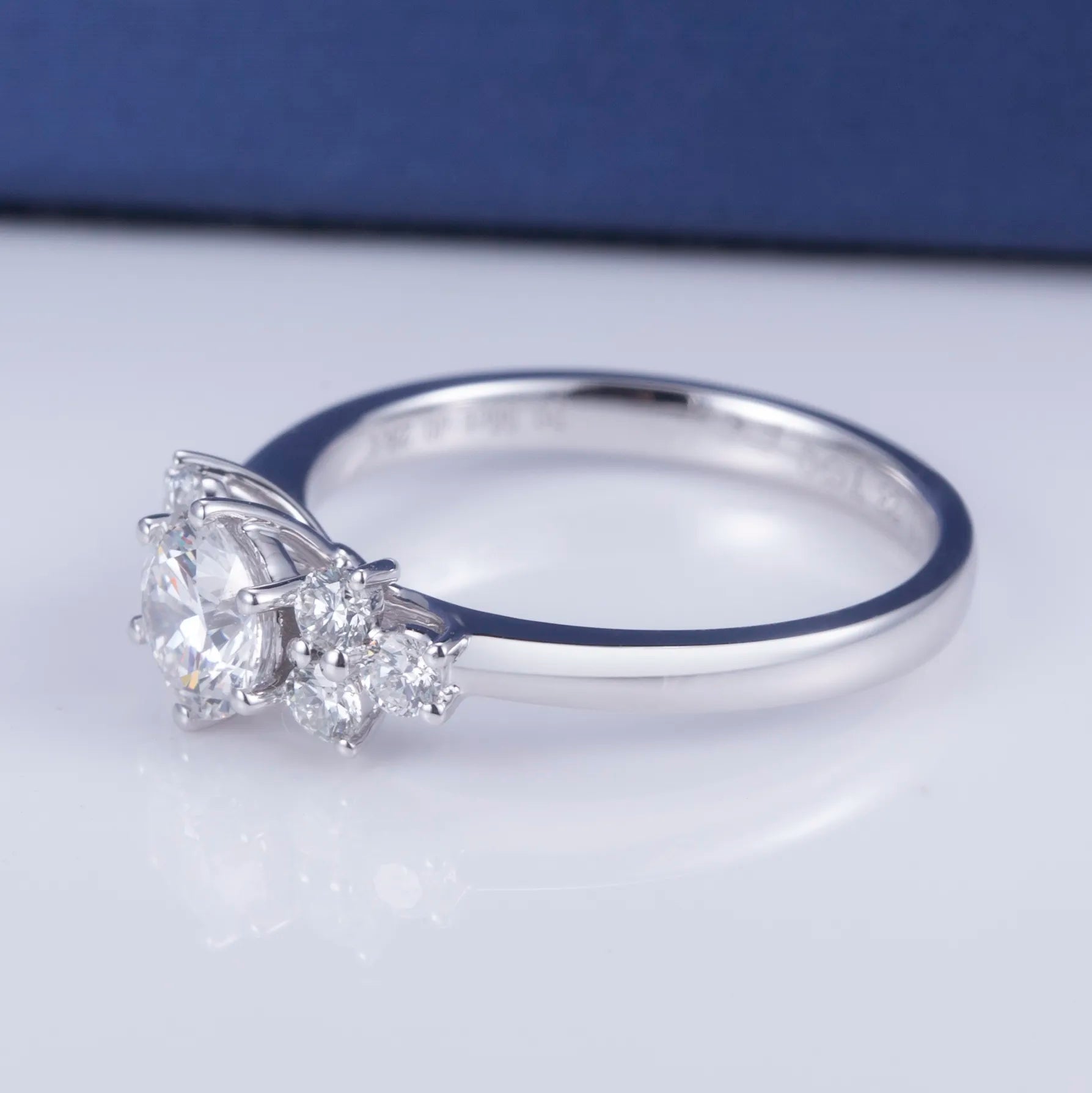 Gold Lab Diamond Solitary Ring