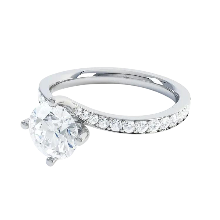 Delicate Design Lab Grown Diamond Engagement Ring