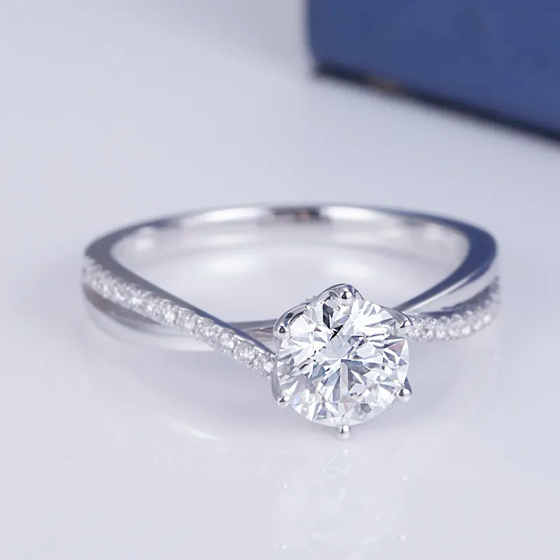 Lab Diamond Solitary Ring