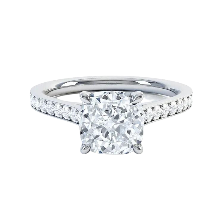 Fancy Cushion Cut Diamond Ring