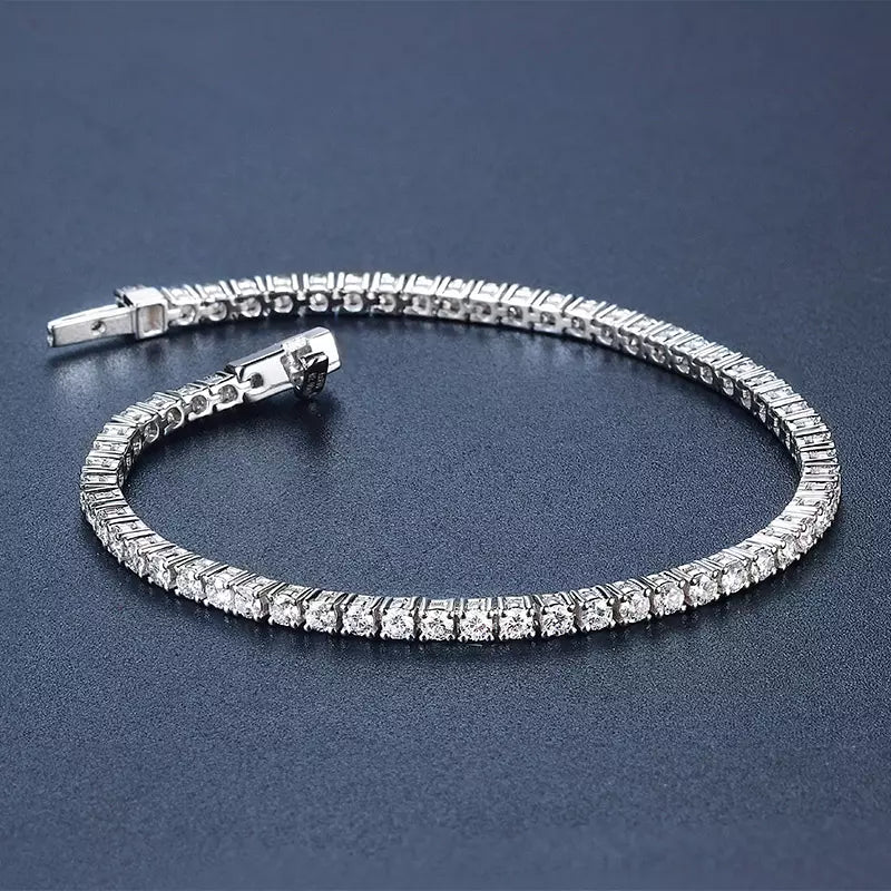 Lab Grown Diamond 18k Gold Tennis Bracelet