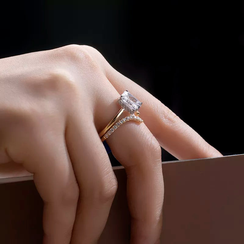 18k Gold 1.84ct Lab Grown Diamond Modern Contemporary Style Ring