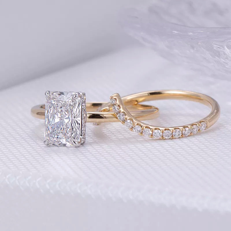 18k Gold 1.84ct Lab Grown Diamond Modern Contemporary Style Ring