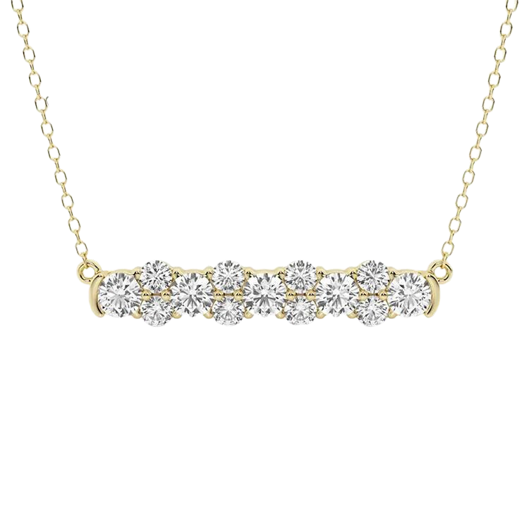 Round Brilliant Cut Diamond Necklace