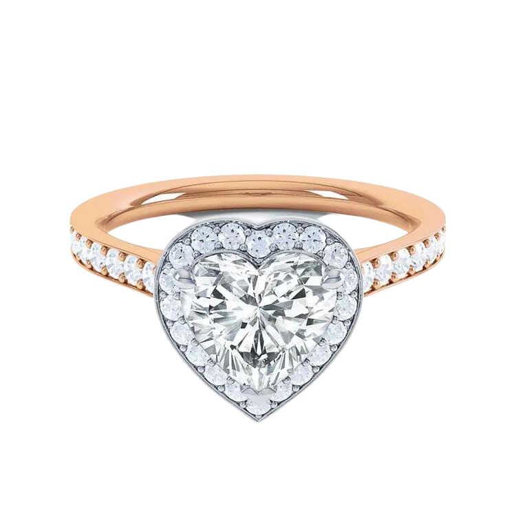 2 Carat Heart Cut Diamond Engagement Ring
