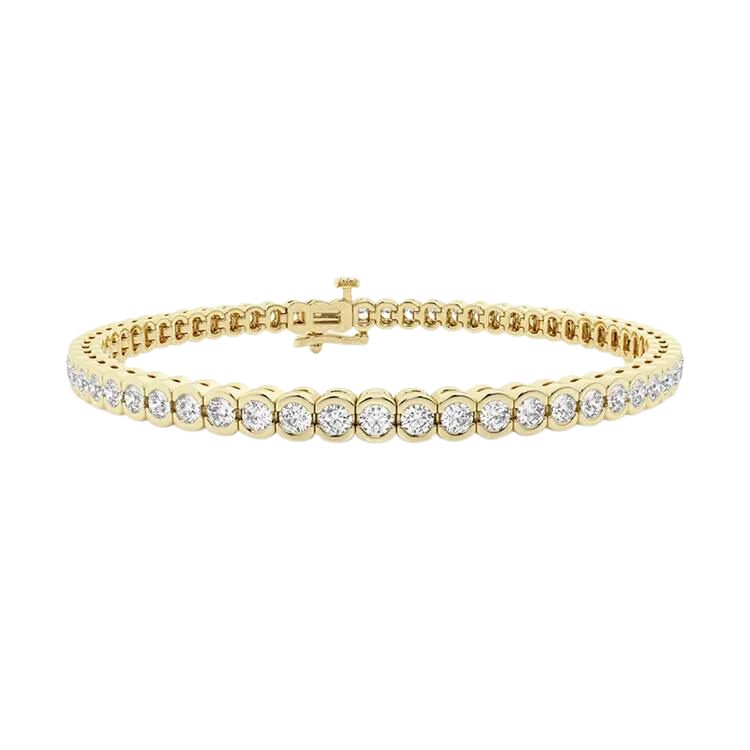 Round Brilliant Cut Tennis Lab Grown Diamond Bracelet