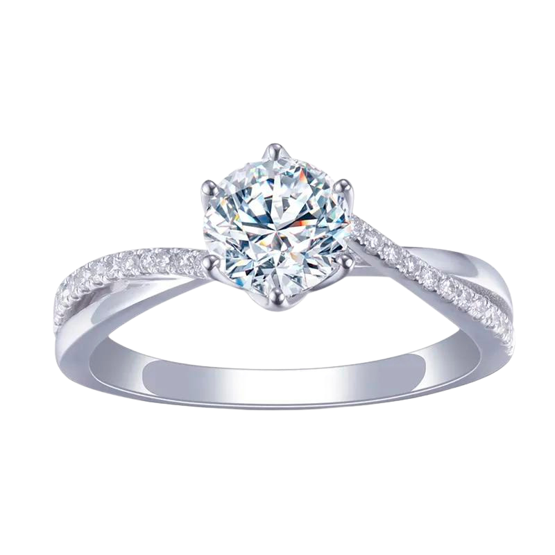 Lab Diamond Solitary Ring