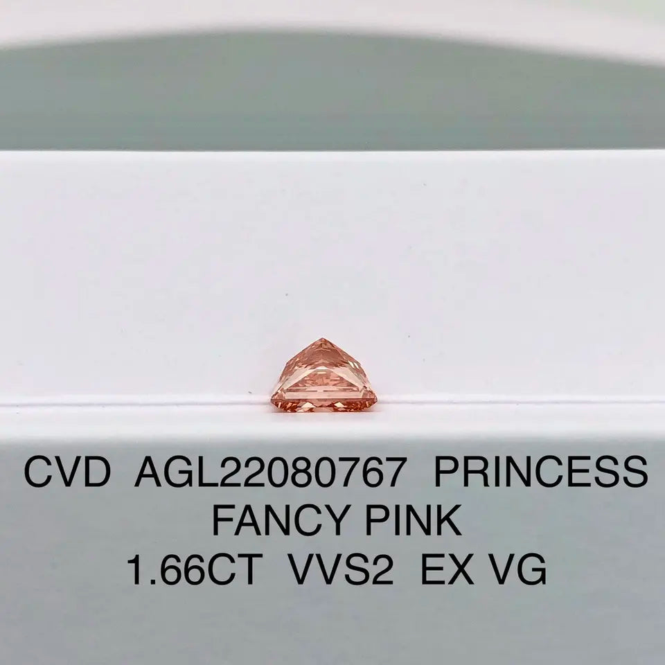 Princess Fancy Pink Diamods CVD Lab Grown Diamonds