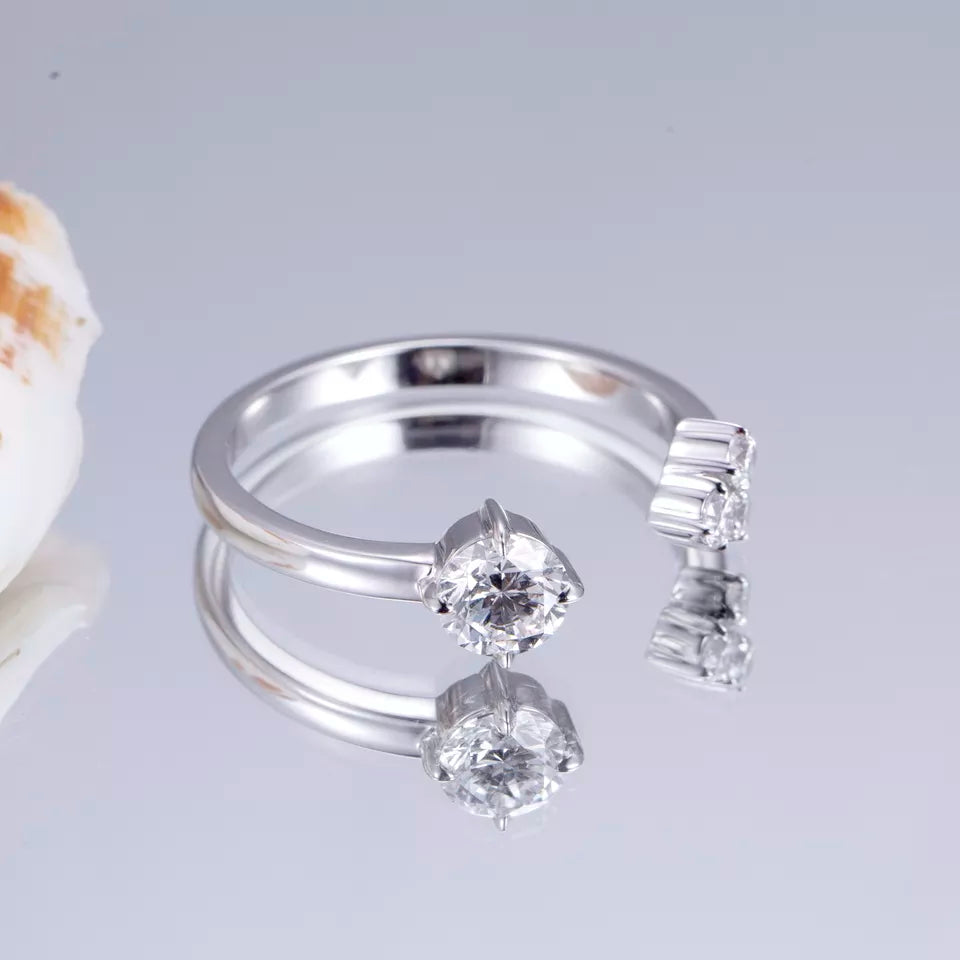 14k Solid Gold 0.5ct Lab Diamond Ring