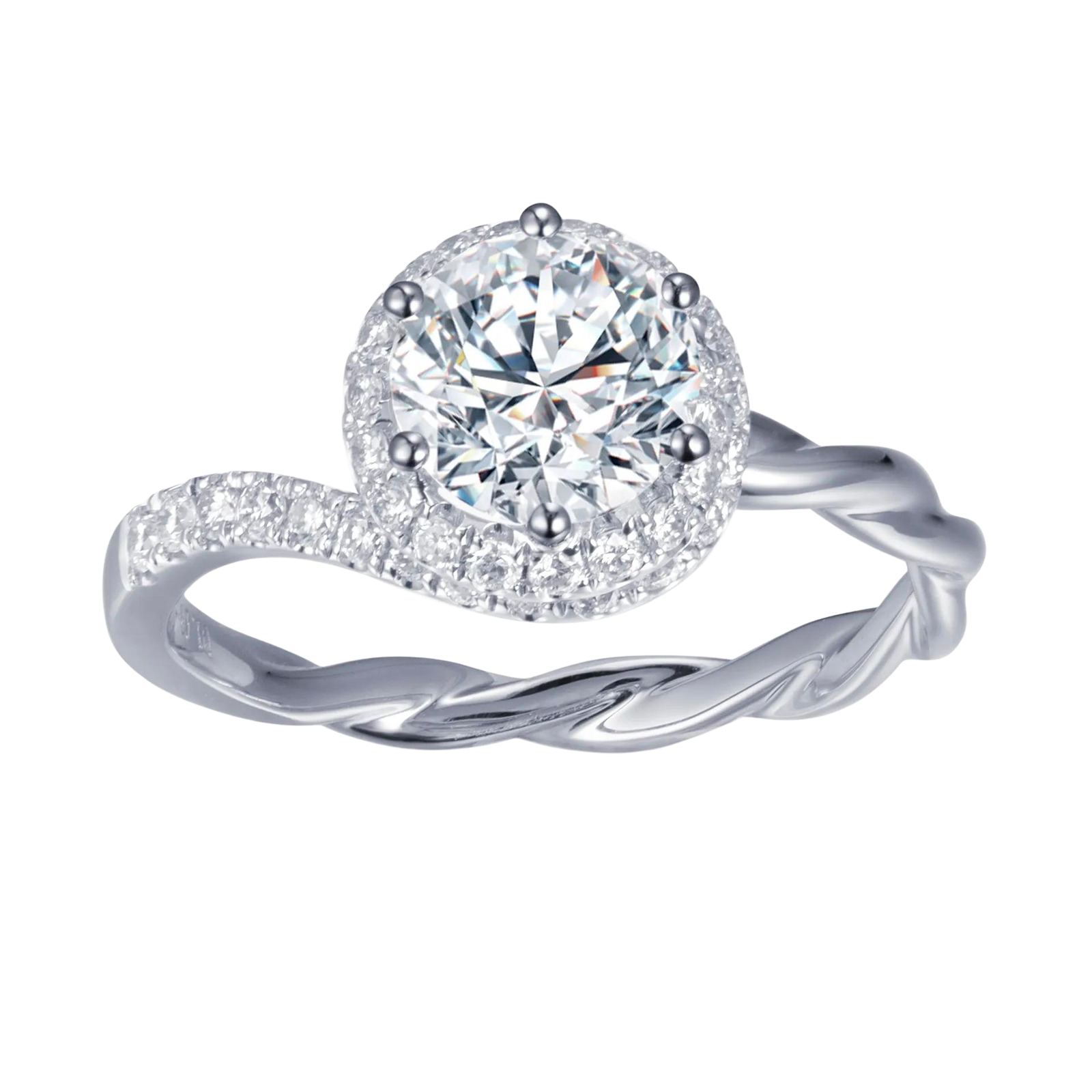 Round Cut 1Ct  Lab Diamond Ring