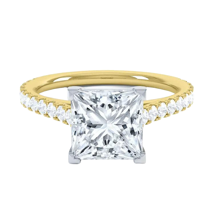 Princess Cut Lab Grown Diamond Ring