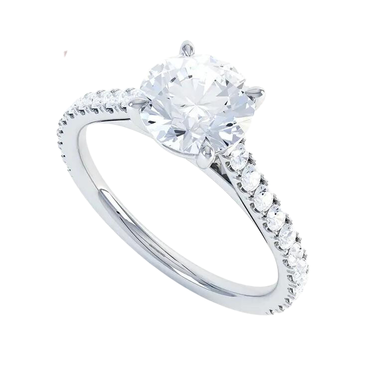 Round Brilliant Cut Lab Grown Diamond Ring