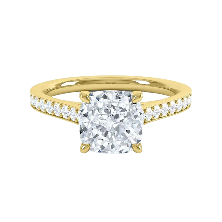 Fancy Cushion Cut Diamond Ring