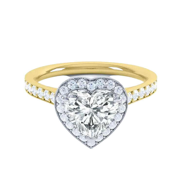 2 Carat Heart Cut Diamond Engagement Ring