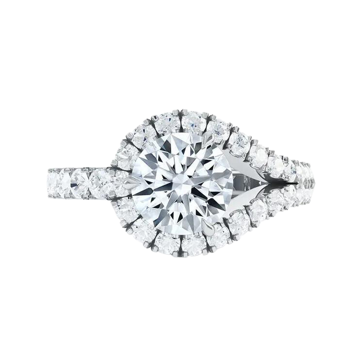 Fancy Brilliant Round Cut Diamond Ring