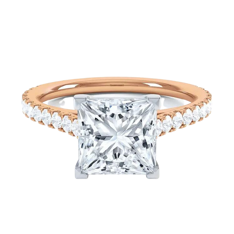 Princess Cut Lab Grown Diamond Ring