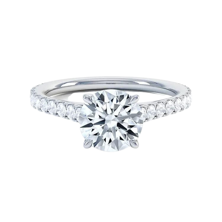 Round Brilliant Cut Lab Grown Diamond Ring